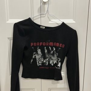 Garage Long Sleeves Crop Top